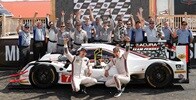 Acura Team Penske celebrates at Mid-Ohio