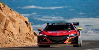 Acura NSX GT3 front view at the 2018 Pikes Peak