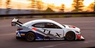 Side view of  Acura 2019 RealTime Racing TLX GT at Pikes Peaks