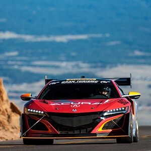 Acura NSX GT3 front view at the 2018 Pikes Peak