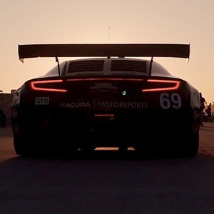 Acura NSX GT3  rear view at Sebring International Speedway