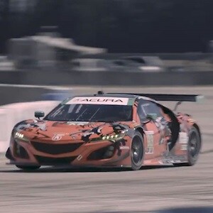 Acura NSX GT3 drivers side racing 