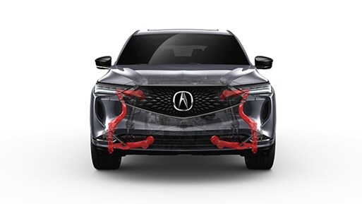 Acura MDX double wishbone suspension