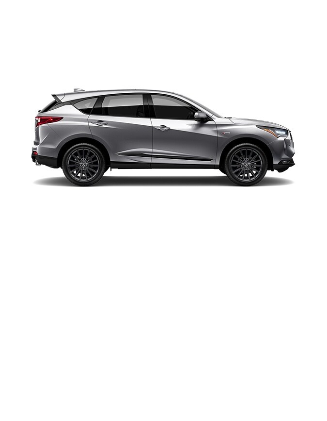 2022 RDX A-Spec Advance in Lunar Silver Metallic profile view