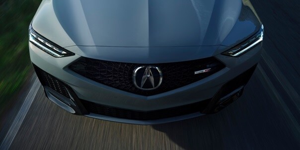 Acura MDX Type S Advance in Urban Gray Pearl top front view
