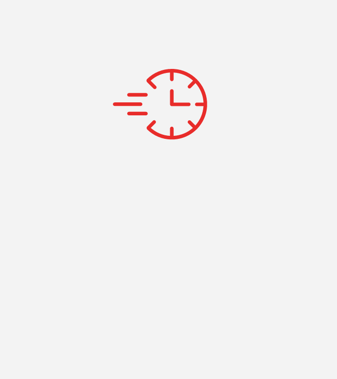 Icon of a clock and speed lines for convenience in the Acura Online Retailing experience