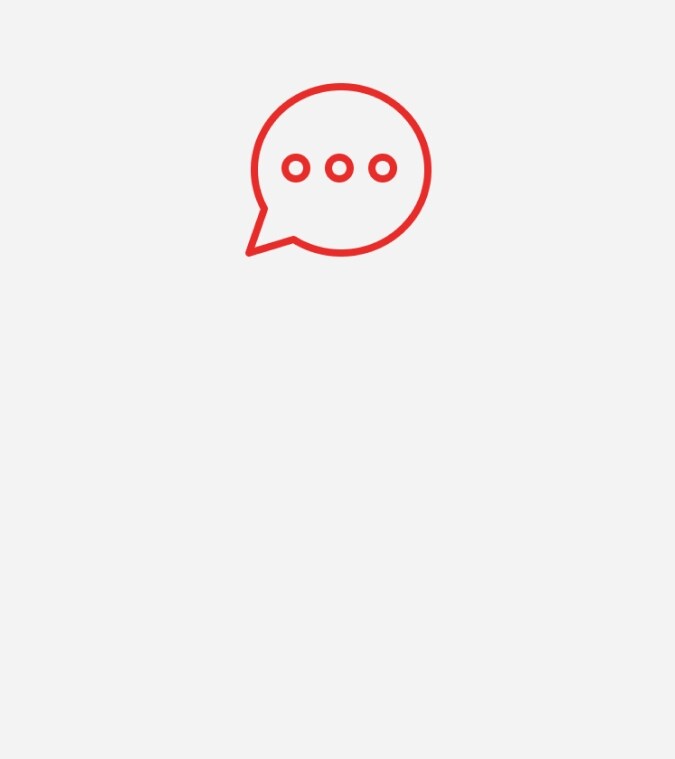 Icon of a chat bubble for Concierge Chat and Dealer Support