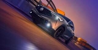 Acura 2025 ADX A-Spec Package in Urban Gray Pearl with Acura Genuine Accessories the LED fog lights