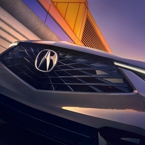 Acura 2025 ADX A-Spec Package in Urban Gray Pearl with Acura Genuine Accessories the frameless Diamond Pentagon Grille