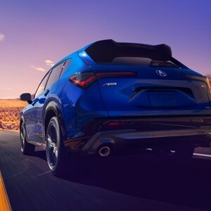Acura 2025 ADX rear view on the road