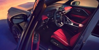 Acura 2025 ADX A-Spec Package with Red Interior with the driver-focused interior features available