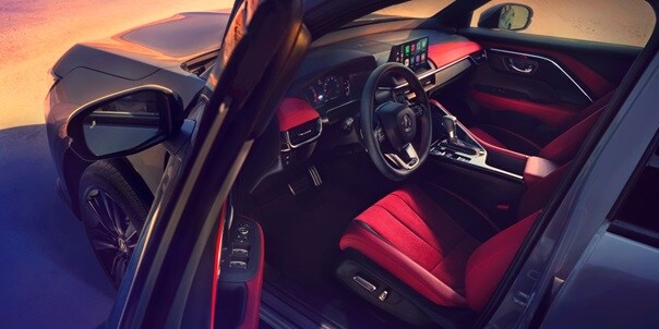 Acura 2025 ADX A-Spec Package with Red Interior with the driver-focused interior features available