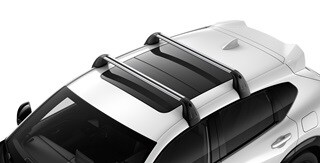 2026 Acura ADX shown in Platinum White Pearl featuring the Roof Rack accessory.