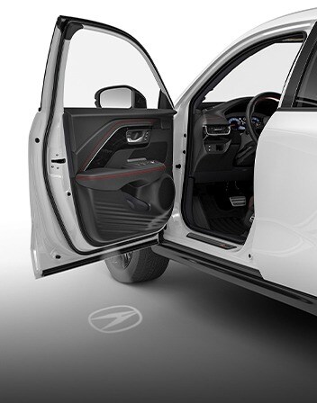2026 Acura ADX Interior featuring the Logo Pattern Projector accessory.