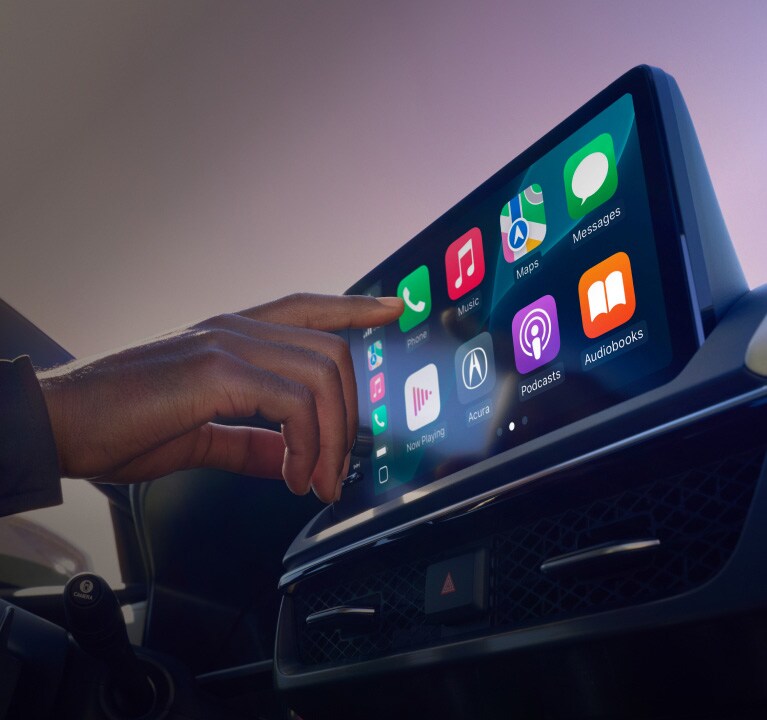 2026 Acura ADX A-Spec with Advance Package and Orchid Interior, featuring wireless Apple CarPlay® compatibility.