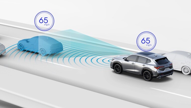 2026 Acura ADX featuring the Adaptive Cruise Control with Low-Speed Follow.