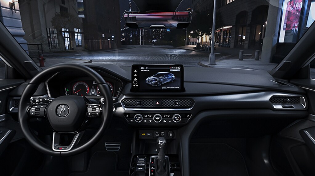 Interior View of Acura 2025 INTEGRA A-Spec in Ebony