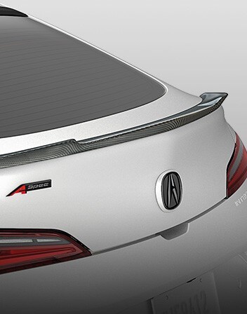2026 Acura Integra Carbon Fiber Tailgate Spoiler accessory.