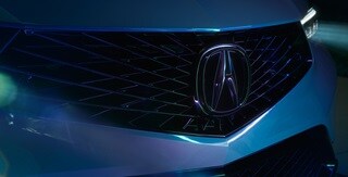 2026 Acura Integra Diamond Pentagon Grille detail.