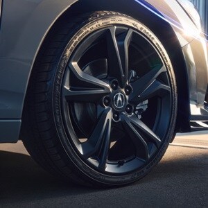 2026 Acura Integra with the 19-in Matte Black Accessory Wheels.