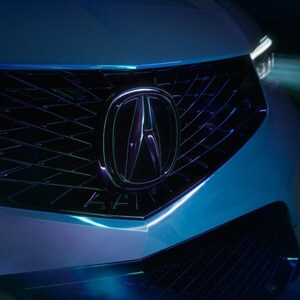 2026 Acura Integra Diamond Pentagon Grille detail.