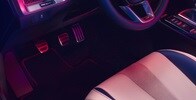 2026 Acura Integra interior cabin from driver side in orchid.