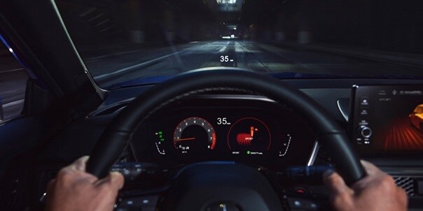 2026 Acura Integra head up display detail.