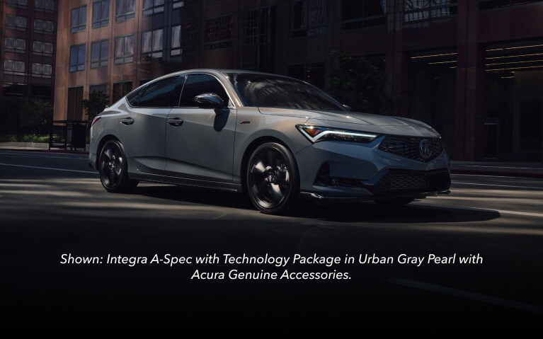 2026 Acura Integra A-Spec with Technology Package in Urban Gray Pearl with Acura Genuine Accessories