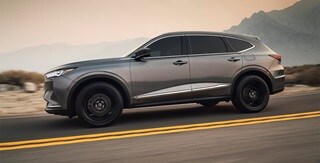 2022 Acura MDX sleek modern design in Liquid Carbon Metallic