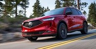 2022 Acura MDX A-Spec package featuring gloss black accents