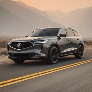 2022 Acura MDX impressive front fascia with Chicane LED DRLs