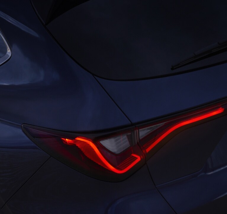 2026 Acura MDX with Jewel Eye® LED headlights and darkened Chicane™ LED taillights