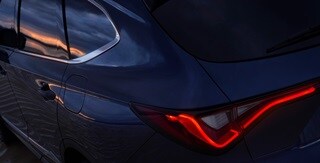 2026 Acura MDX with Chicane™ LED taillights a rear view