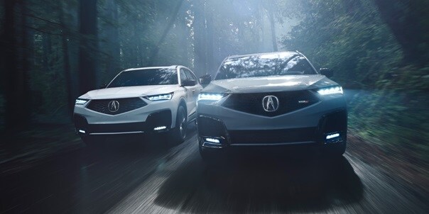 2026 Acura MDX on the road with the Acura MDX A-Spec® and Type S Advance Packages