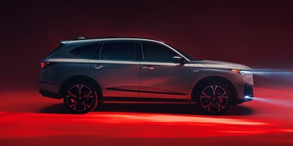 2026 Acura MDX Type S profile view in Urban Gray Pearl