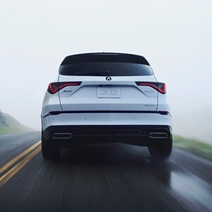 2026 Acura MDX A-Spec in Platinum White Pearl rear view