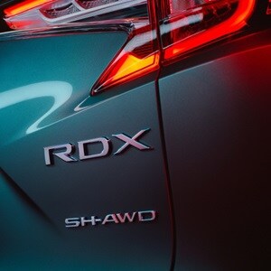 Acura 2025 RDX Super Handling All-Wheel Drive™ badge