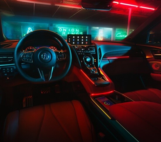 Acura 2025 RDX Red interior with Leather trim