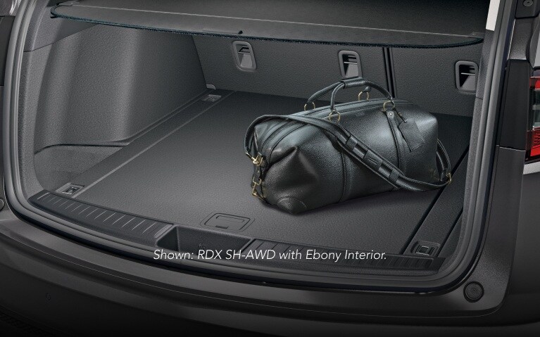 Acura 2026 RDX with Technology Package and Parchment Interior, showing cargo space.