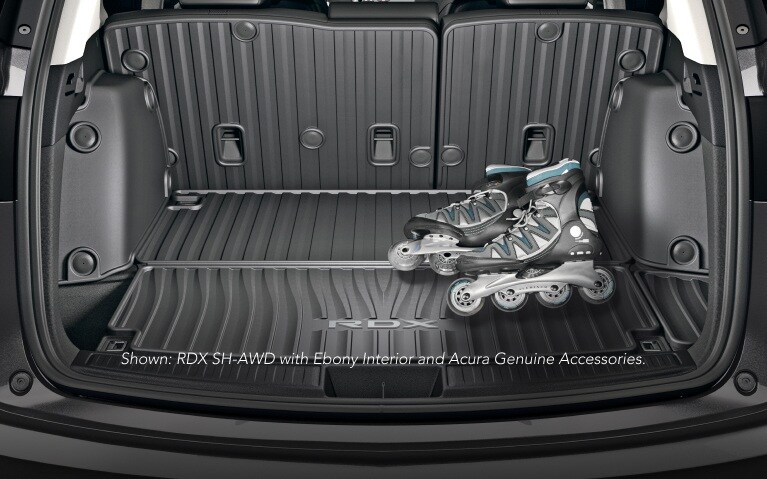 Acura 2026 RDX A-Spec Advance Package with Orchid Interior, showing cargo space.